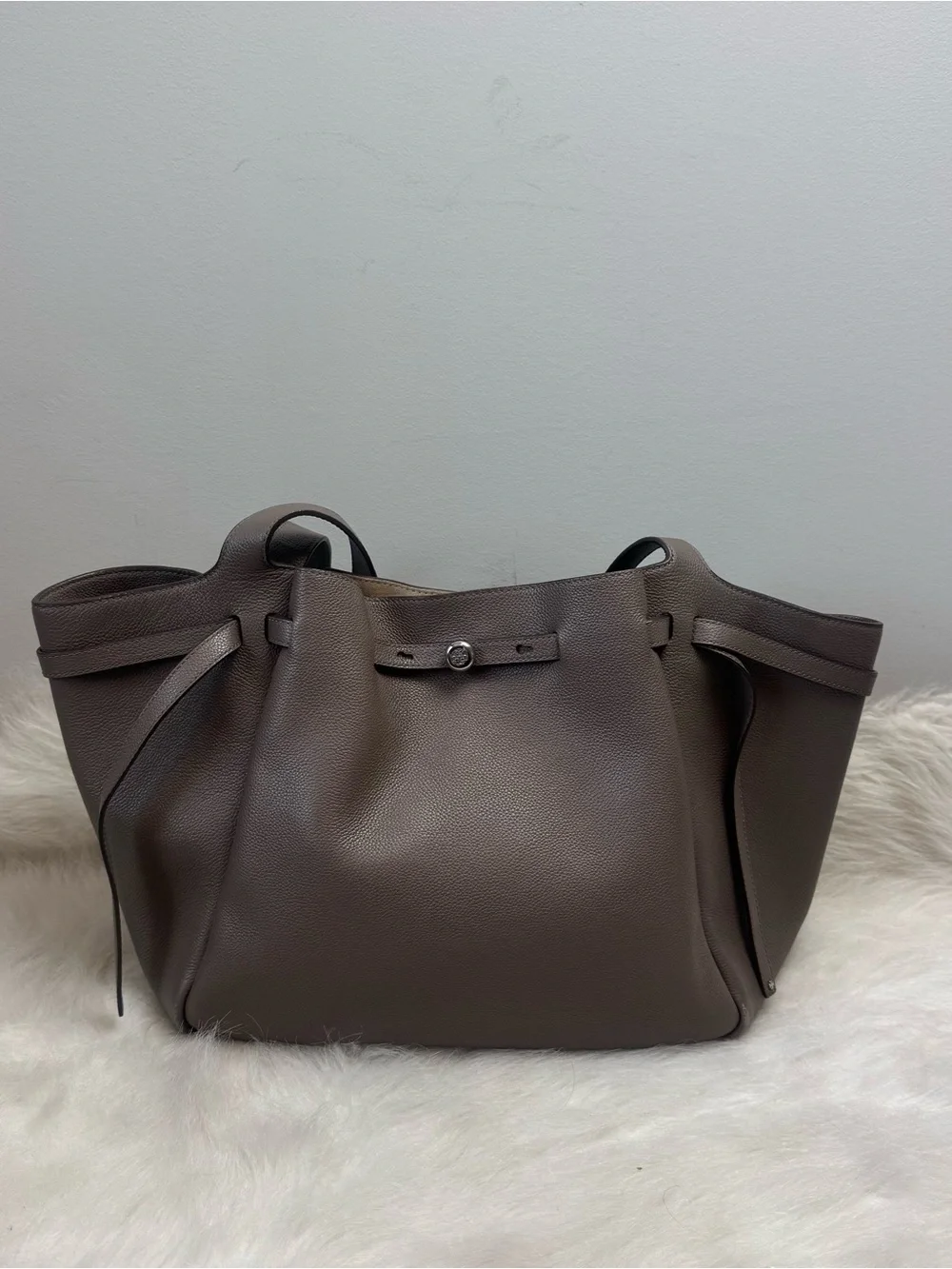 Tory Burch Large Romy Tote in Wild Mushroom
